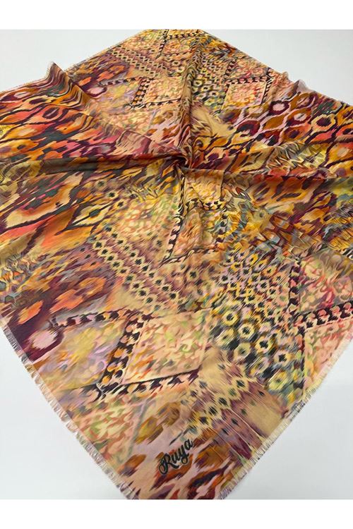 Rüya Koton Eşarp Ebrar Desen 