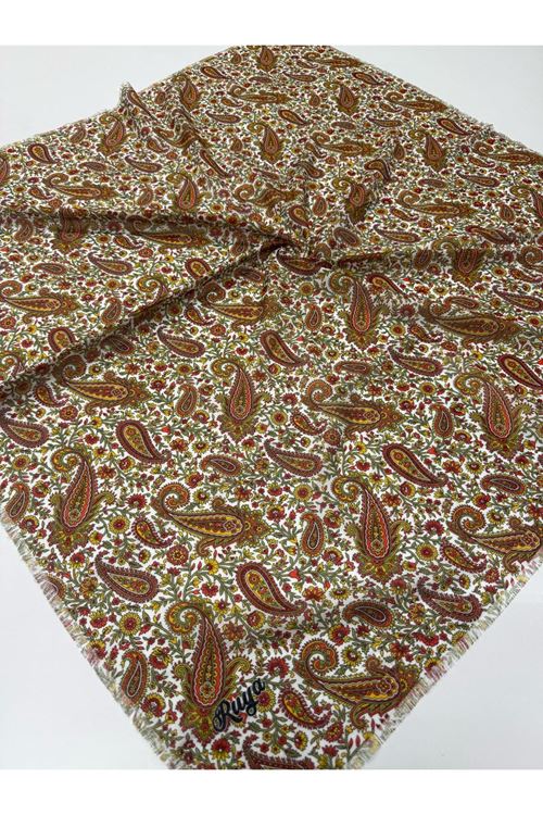 Rüya Koton Eşarp Minik Çiçek-Etnik Desen 