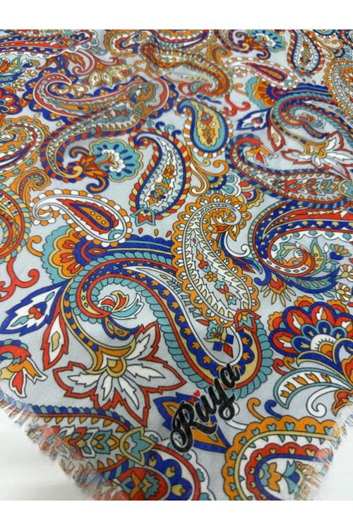 Rüya Koton Eşarp Etnik Desen