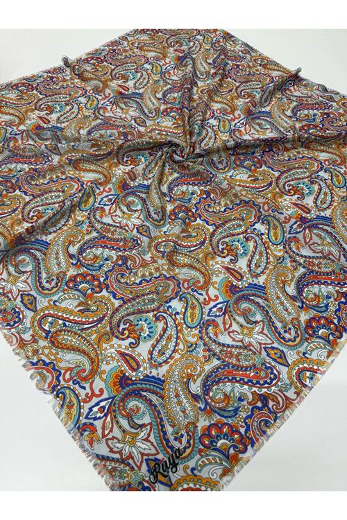 Rüya Koton Eşarp Etnik Desen