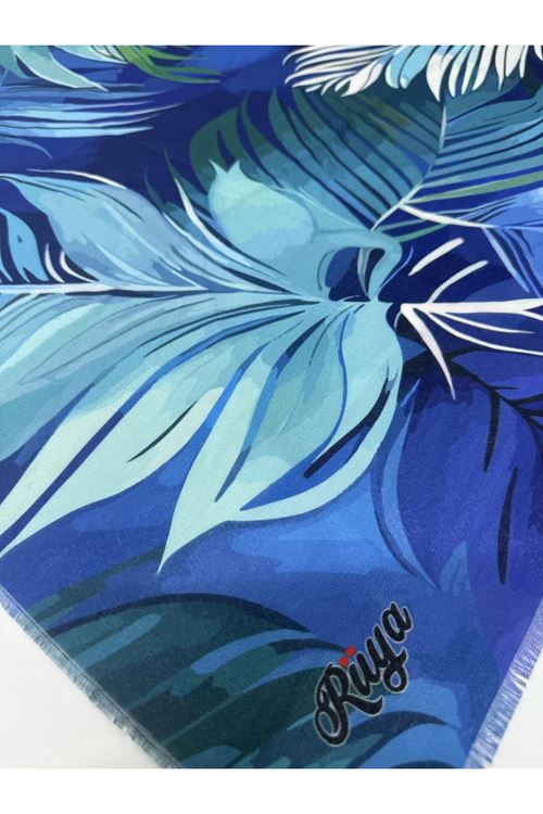 Rüya Koton Eşarp Turna Desen    