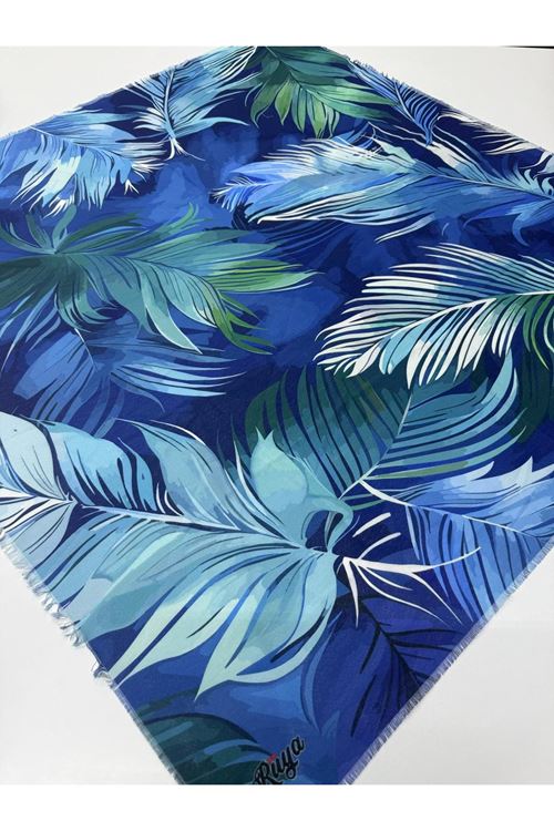 Rüya Koton Eşarp Turna Desen    