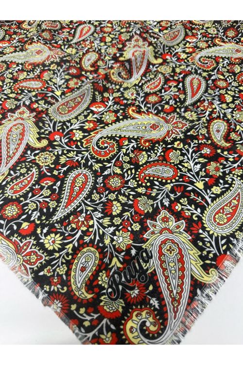 Rüya Koton Eşarp Çiçek-Etnik Desen   