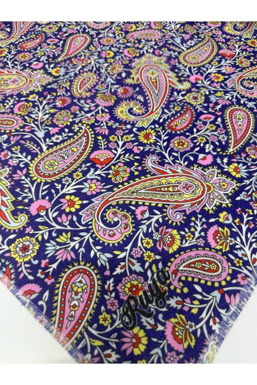 Rüya Koton Eşarp Çiçek-Etnik Desen  