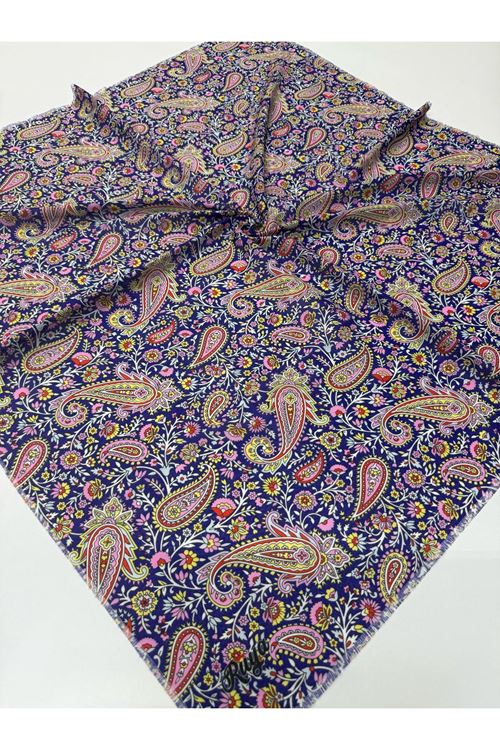 Rüya Koton Eşarp Çiçek-Etnik Desen  