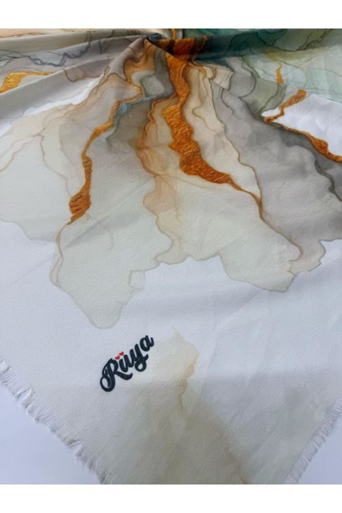 Rüya Koton Eşarp Puslu Desen 