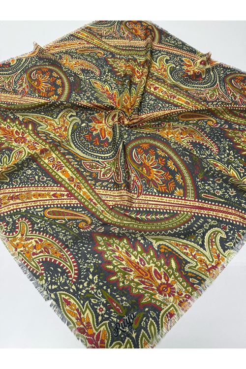 Rüya Koton Eşarp Etnik Desen 