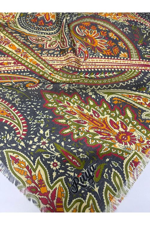 Rüya Koton Eşarp Etnik Desen 