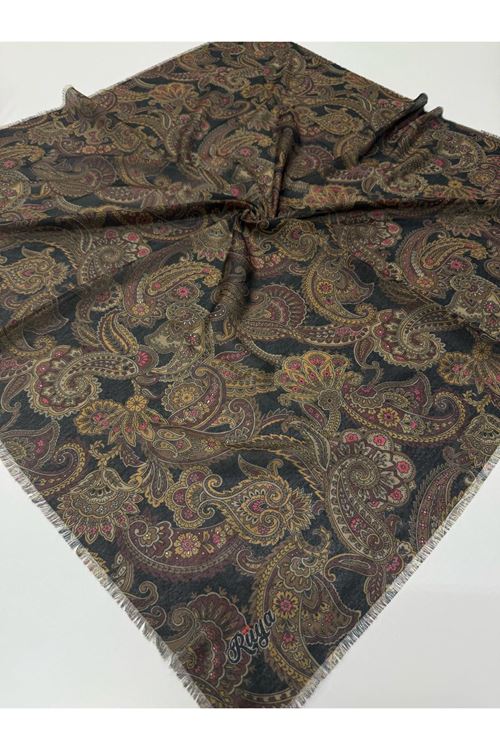 Rüya Koton Eşarp Etnik Desen  