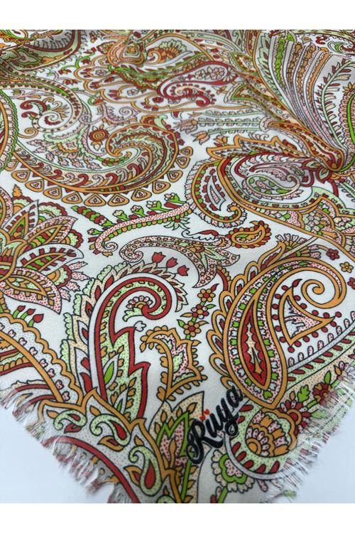 Rüya Koton Eşarp Etnik Desen 