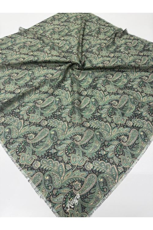 Rüya Koton Eşarp Mini Etnik Desen  