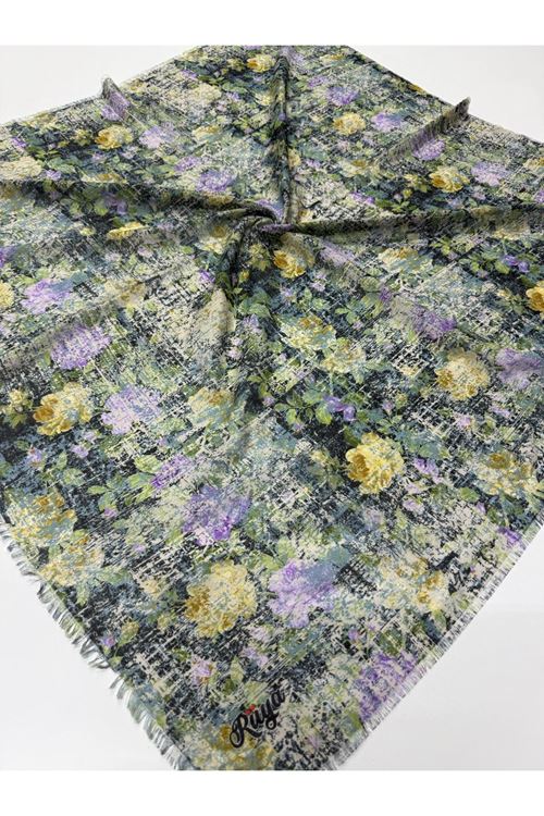 Rüya Koton Eşarp Leyla Desen  