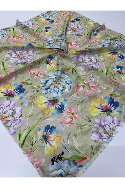 Rüya Koton Eşarp Şenbahar Desen 