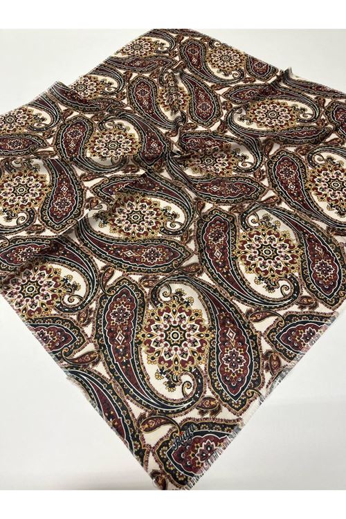 Rüya Koton Eşarp Etnik Desen Kod:4461  