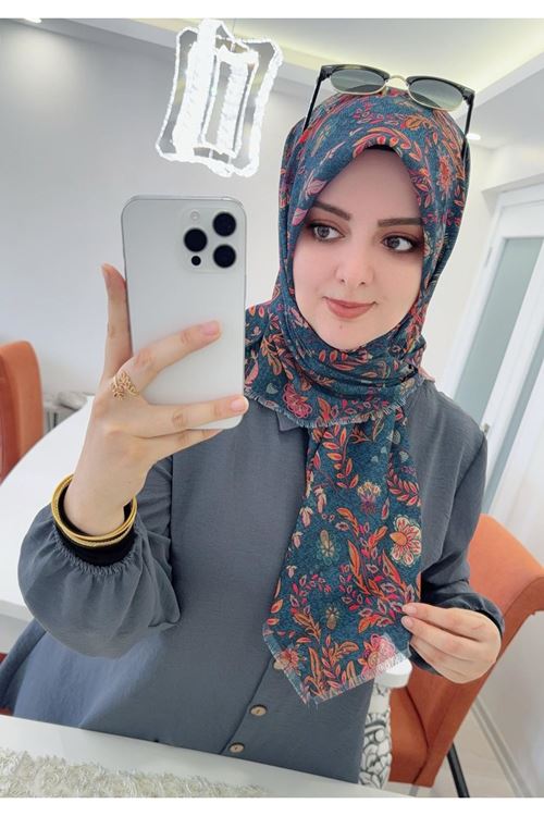 Rüya Koton Eşarp Nazenin Desen