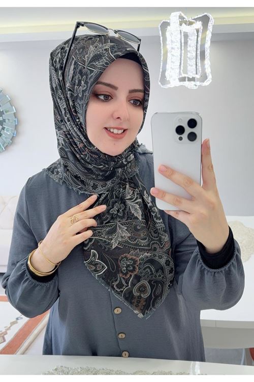 Rüya Koton Eşarp Ayda Desen