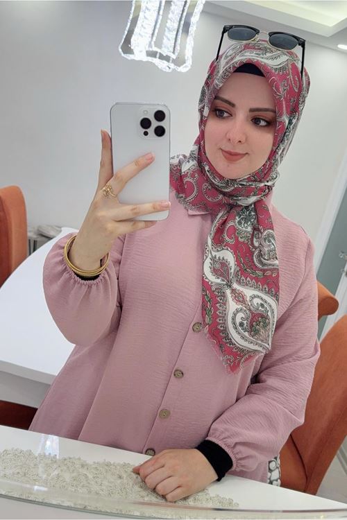 Rüya Koton Eşarp Ahter Desen 