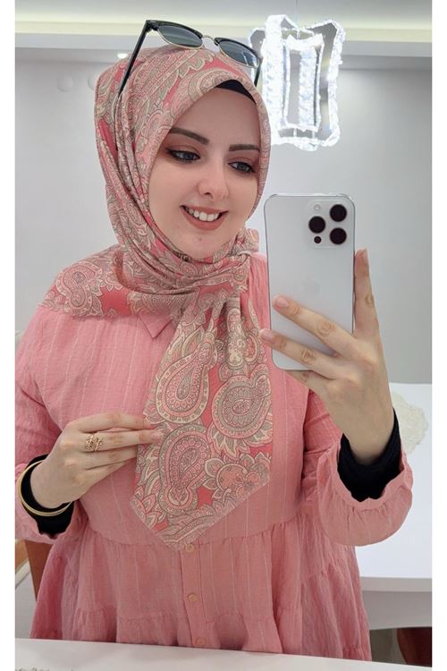 Rüya Koton Eşarp Rüçhan Desen    