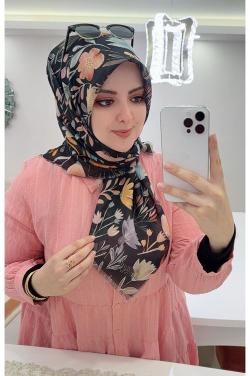 Rüya Koton Eşarp Çuha Desen   