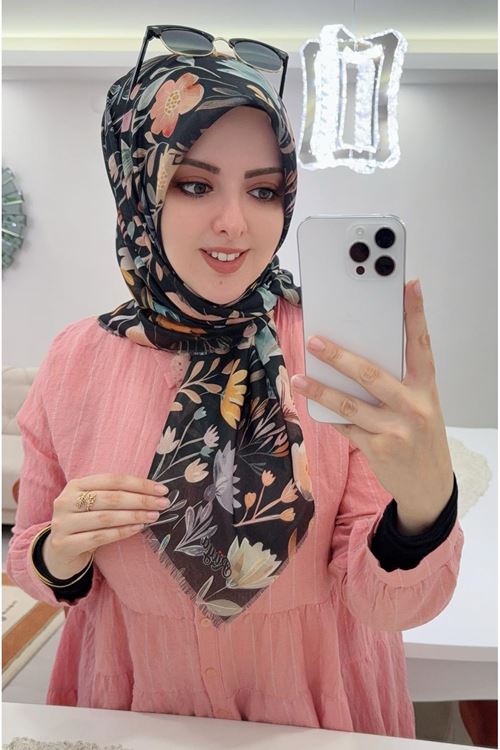 Rüya Koton Eşarp Çuha Desen   