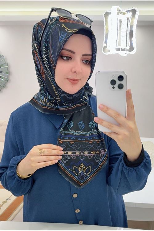 Rüya Koton Eşarp Roya Desen    