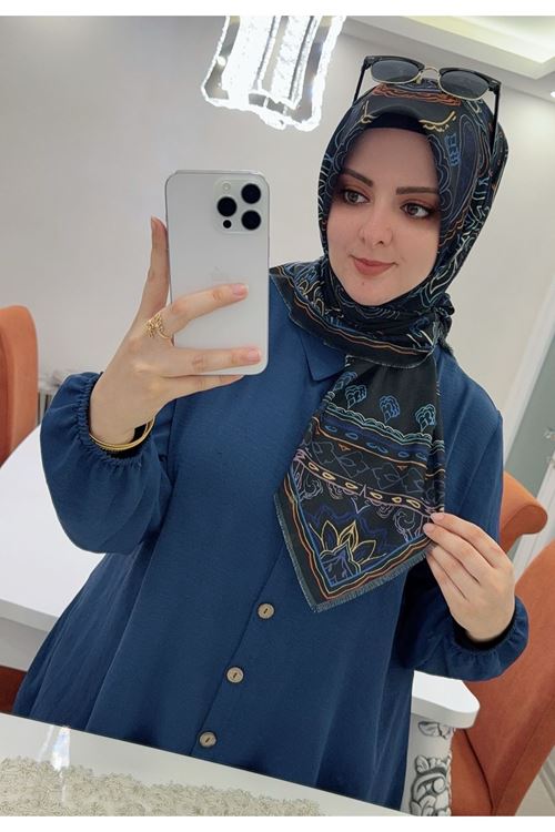 Rüya Koton Eşarp Roya Desen    