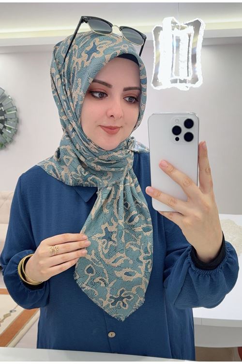 Rüya Koton Eşarp Sena Desen 