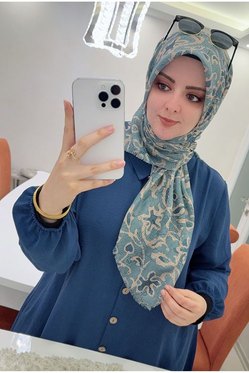 Rüya Koton Eşarp Sena Desen 