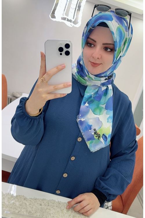 Rüya Koton Eşarp Beril Desen  