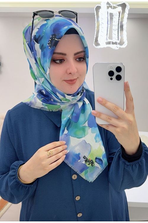 Rüya Koton Eşarp Beril Desen  