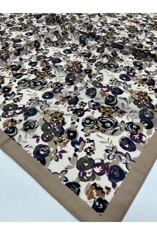 Mini Rose Desen Soft Eşarp