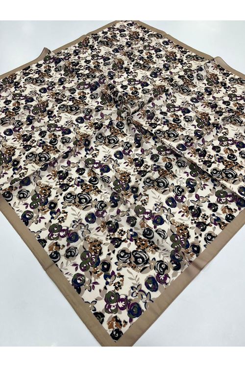 Mini Rose Desen Soft Eşarp