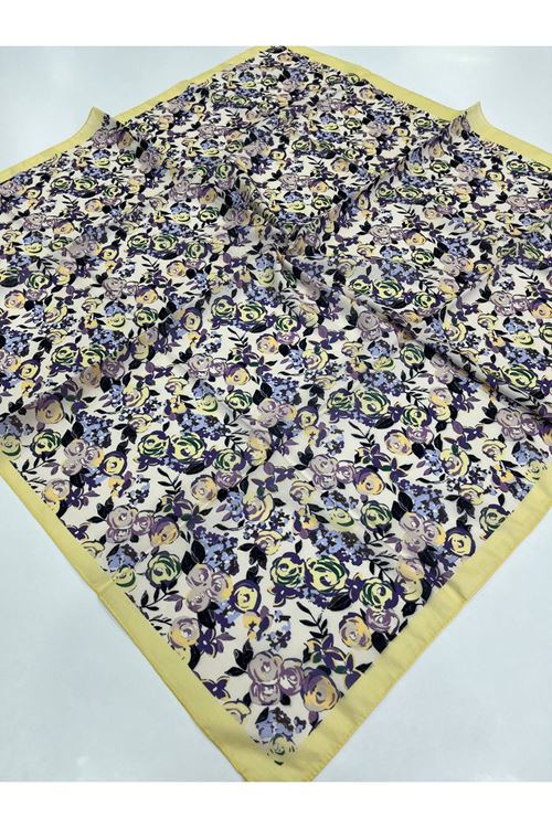 Mini Rose Desen Soft Eşarp 