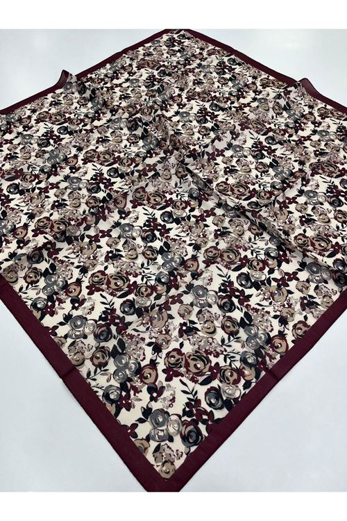 Mini Rose Desen Soft Eşarp   