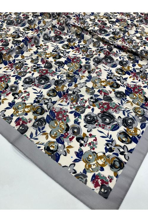 Mini Rose Desen Soft Eşarp 