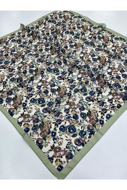 Mini Rose Desen Soft Eşarp