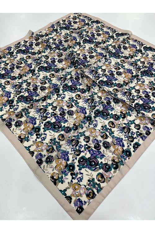 Mini Rose Desen Soft Eşarp  