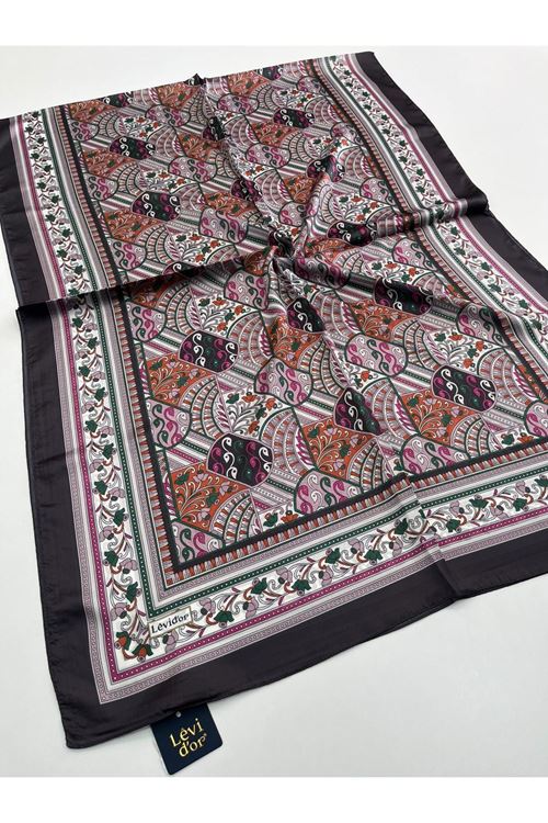 Levidor Hint İpeği Şal Kod:923  