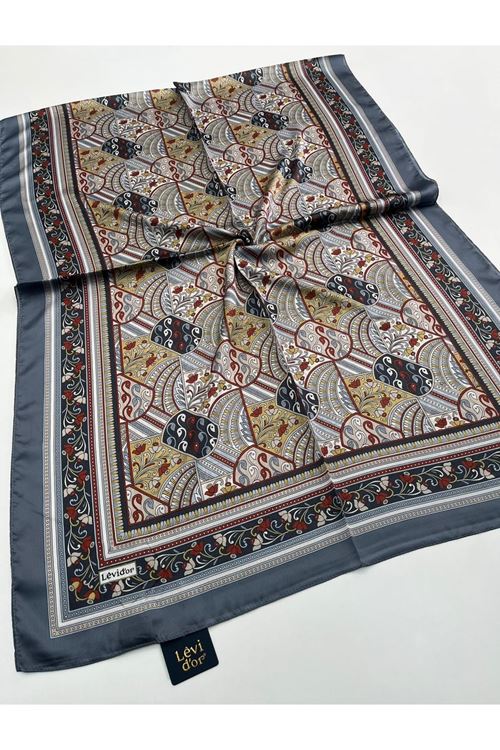 Levidor Hint İpeği Şal Kod:923