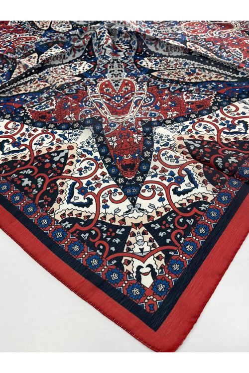 Etnik Desen Pırıltı Eşarp Kod:2567 