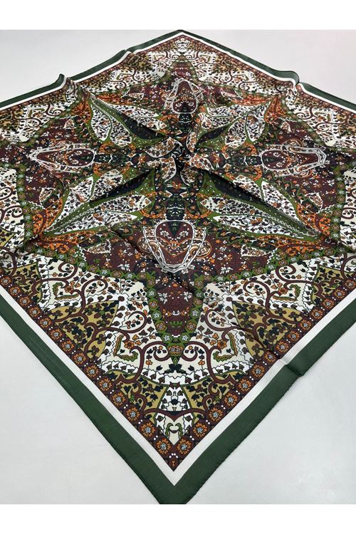 Etnik Desen Pırıltı Eşarp Kod:2567 