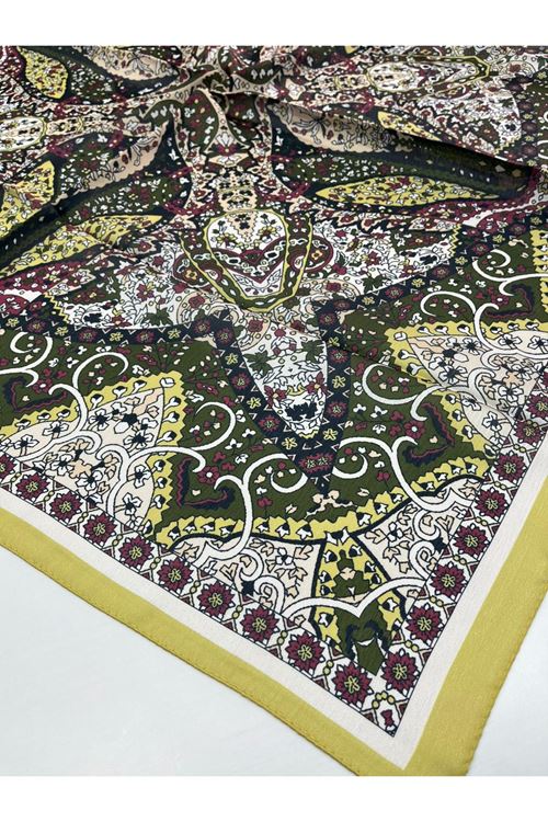 Etnik Desen Pırıltı Eşarp Kod:2567 