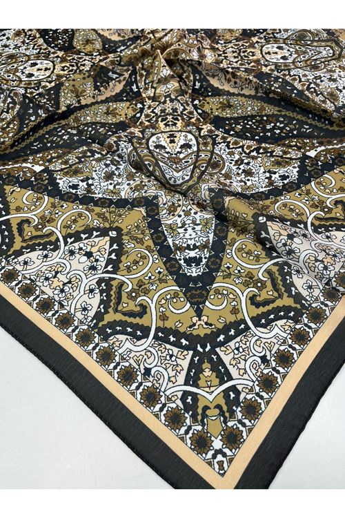 Etnik Desen Pırıltı Eşarp Kod:2567 
