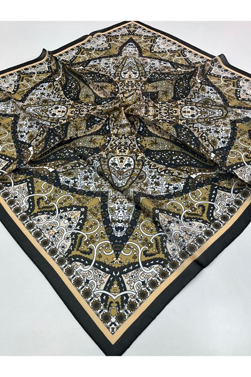 Etnik Desen Pırıltı Eşarp Kod:2567 