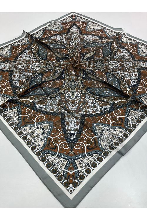 Etnik Desen Pırıltı Eşarp Kod:2567 