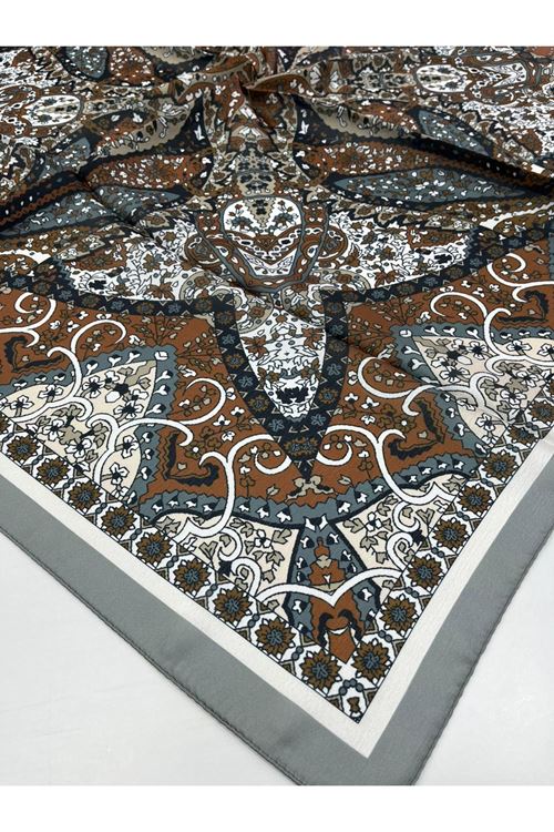 Etnik Desen Pırıltı Eşarp Kod:2567 