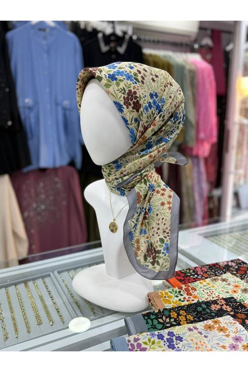 Buket Modeli Soft Eşarp Kod:07