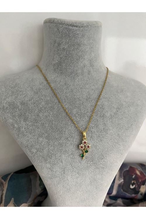 Papatya Model Çelik Kolye 