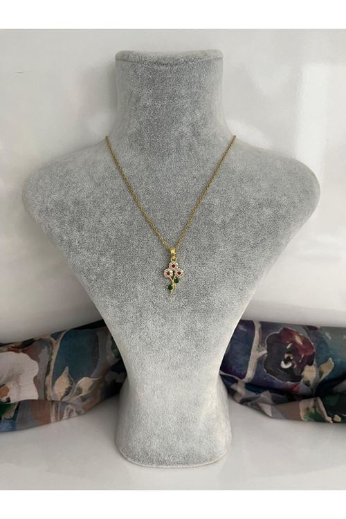 Papatya Model Çelik Kolye 