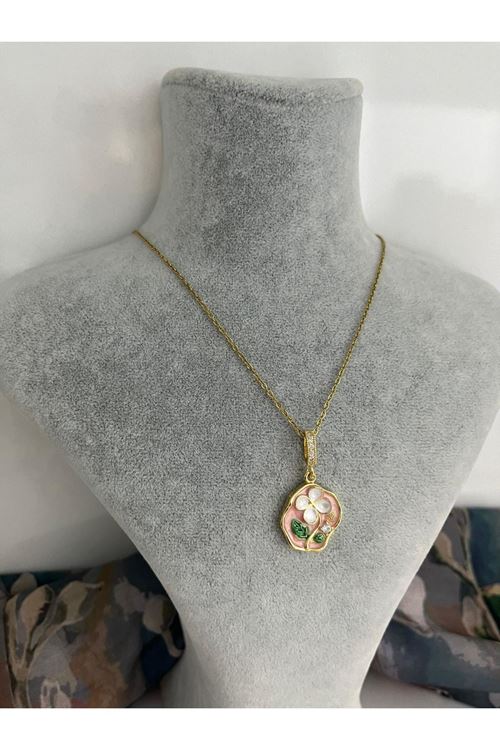 Papatya Model Çelik Kolye